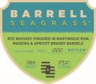 Barrell Craft Spirits - Seagrass Rye Whiskey Finished In Matinique Rum Madeira & Apricot Brandy Barrels (750)