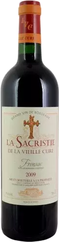 Chateau La Vieille Cure La Sacristie de la Vieille Cure Fronsac 2016 750 ML