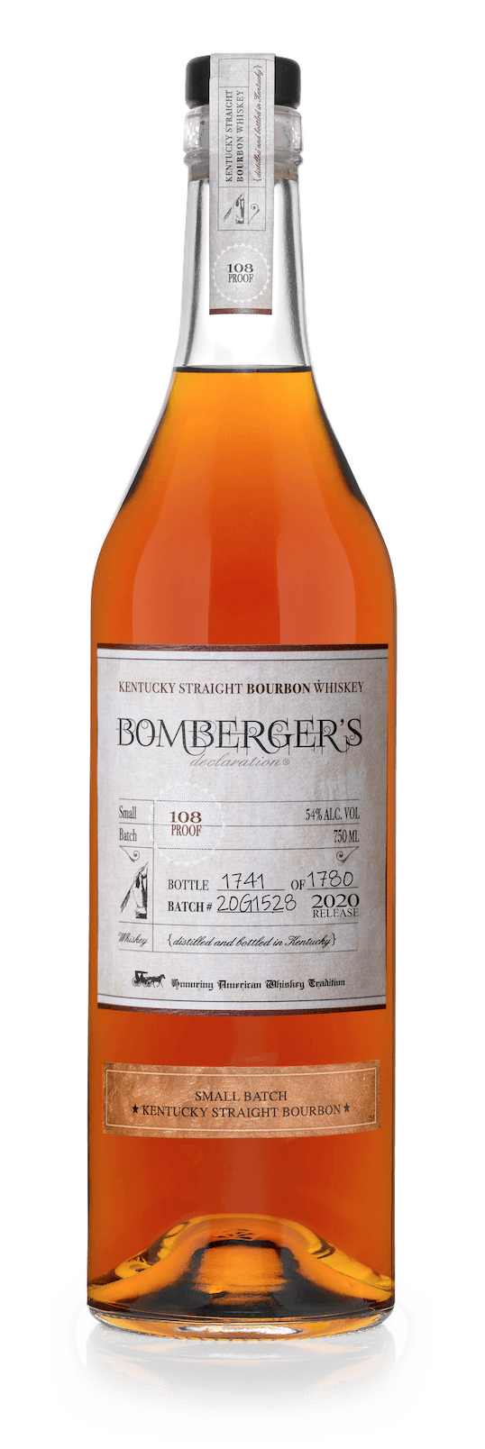 BOMBERGER'S DECLARATION 108 PROOF WHISKEY 2025 750 ML