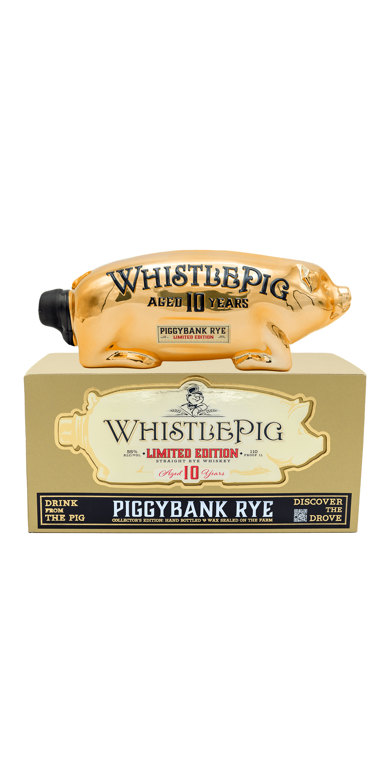 WhistlePig PIggybank Rye 10yr LE 110 Proof 1 L