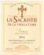 Ch�teau La Vieille Cure - La Sacristie de la Vieille Cure Fronsac 2015 (750)